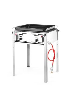 Barbecue à gaz grille et plancha 11,6 kW HENDI 2