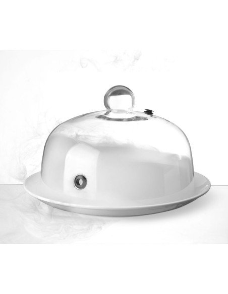 Cloche à plat en verre ø 260 mm HENDI 199664