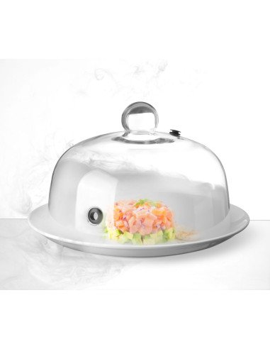 Cloche à plat en verre ø 260 mm HENDI 199664