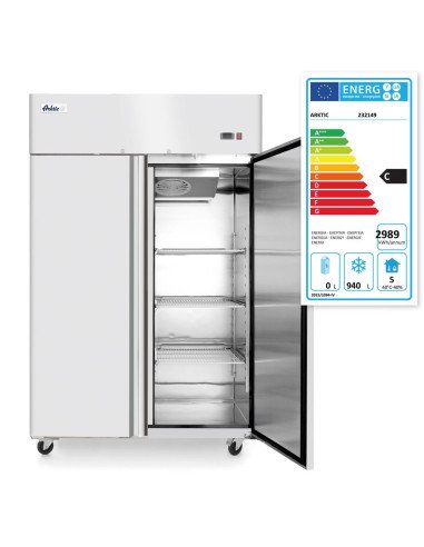Freezer cabinet 1240 L 2 doors stainless steel HENDI 232149
