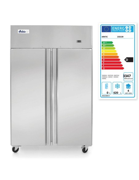 Armoire de congélation 900 L 2 portes inox HENDI 233139
