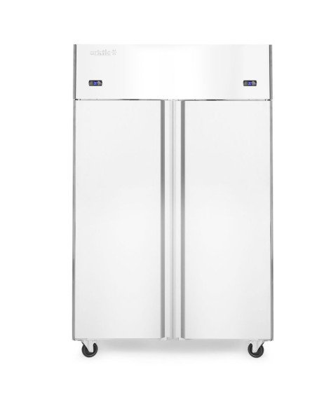 Koel-vriescombinatie 420 L 4 portes inox HENDI 233146
