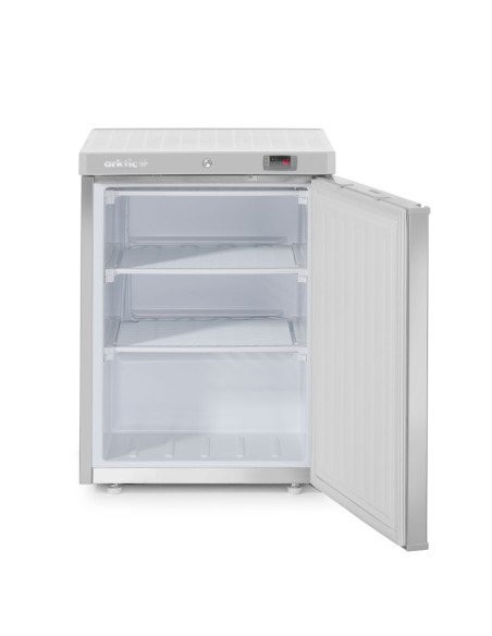 Freezer cabinet 100 L stainless steel fan-assisted