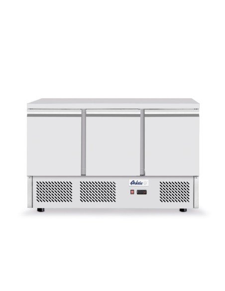 Refrigerated counter 254 L 3 doors stainless steel HENDI