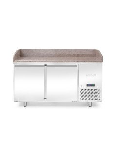 Pizza prep table 250 L 2 doors granite HENDI 220245