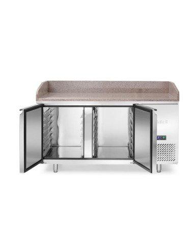 Saladette pizza 250 L 2 portes granit HENDI 220245