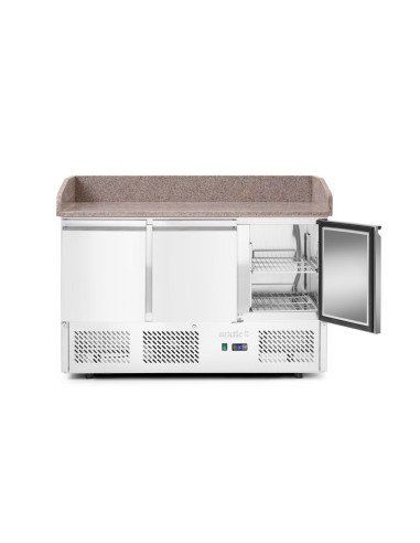 Saladette pizza 380 L 3 portes granit HENDI 232033