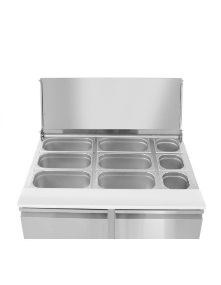 Saladette 300 L 2 portes plan GN HENDI 232804