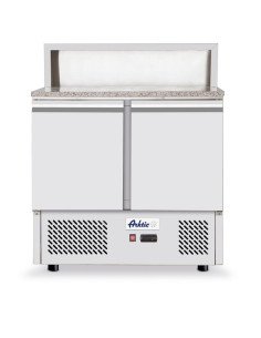 Saladette pizza 300 L 2 portes granit HENDI 232859
