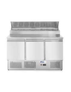 Saladette 380 L 3 portes bac GN surélevé HENDI 232897
