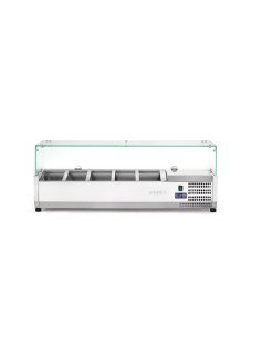 Saladette à poser 5x GN 1/4 22,5 L vitre verre HENDI 232903 2