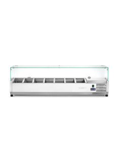 Saladette à poser 7x GN 1/4 31,5 L vitre verre HENDI 232910 2