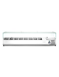 Saladette à poser 8x GN 1/4 36 L vitre verre HENDI 232927 2