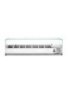 Opzetsaladette 7x GN 1/3 42 L glazen deksel HENDI 232989