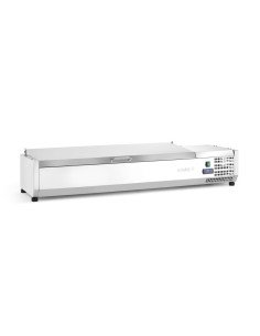 Opzetsaladette 6x GN 1/3 36 L inox deksel HENDI 233955 2