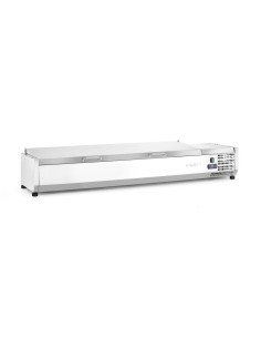 Countertop saladette 7x GN 1/3 42 L stainless lid HENDI 2