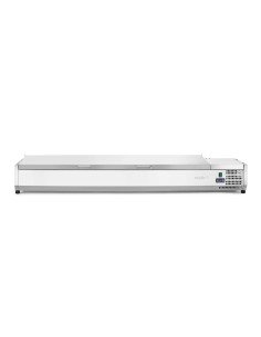 Opzetsaladette 8x GN 1/3 48 L inox deksel HENDI 233986