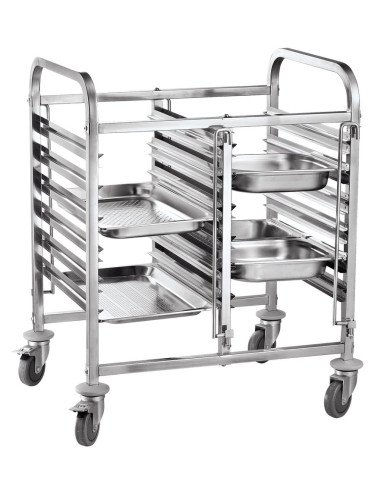 Dubbele bladenwagen 12x GN 1/1