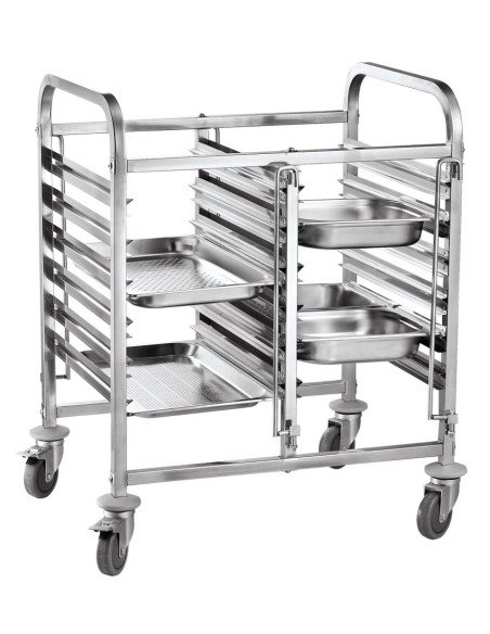 Dubbele bladenwagen 12x GN 1/1