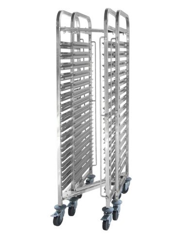 Chariot porte-plateaux emboîtable 15x GN 1/1