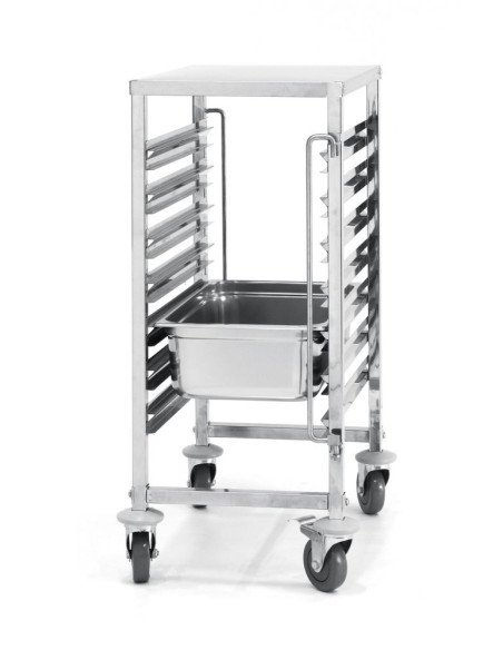 Chariot porte-plateaux 7x GN 1/1 avec plan