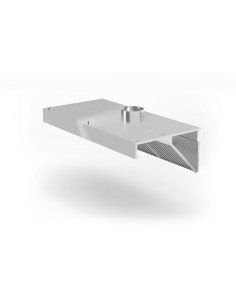 Hotte aspirante murale inclinée 1400 mm 2