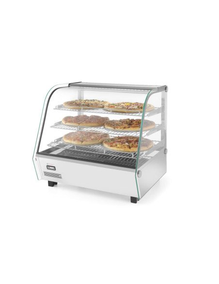 Vitrine chauffante de table 3 niveaux (simple vitrage)