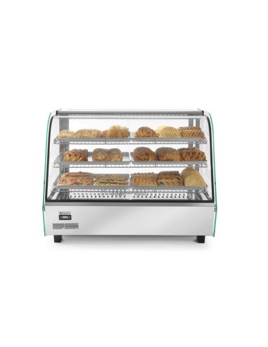 Vitrine chauffante de table 3 niveaux XL (simple vitrage)