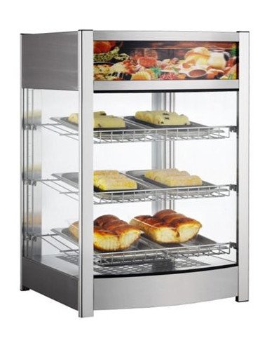 Vitrine chauffante de table (double vitrage)