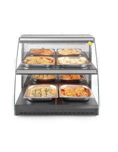 Heated countertop display quartz 2 levels 2