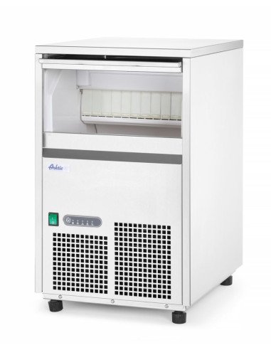 Ice machine 22 kg/24 h bin 6 kg full cubes HENDI 271353
