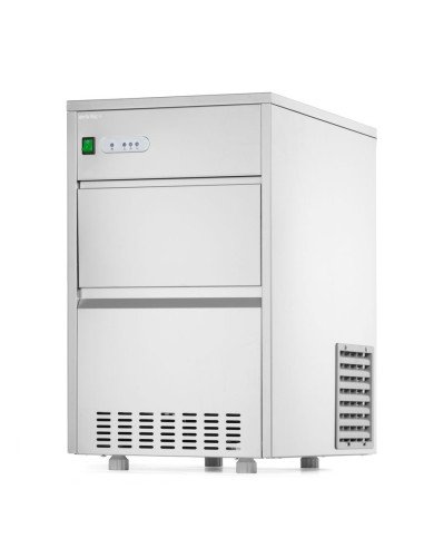 Ice machine 26 kg/24 h bin 7 kg hollow cubes HENDI 271773