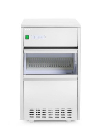 Ice machine 50 kg/24 h bin 7 kg hollow cubes HENDI 271780
