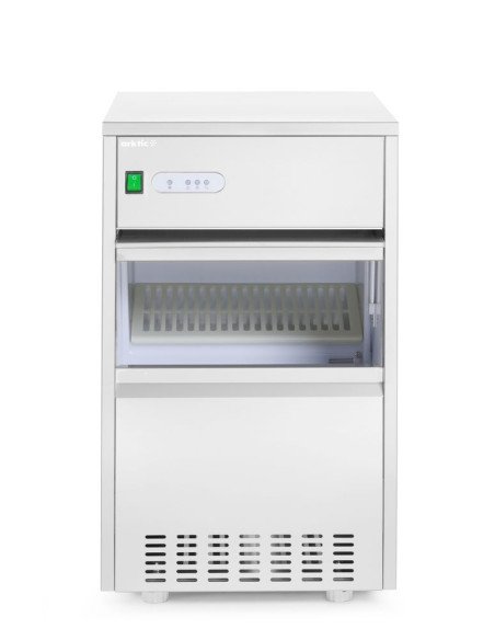 Ice machine 50 kg/24 h bin 7 kg hollow cubes HENDI 271780