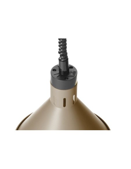 Lampe chauffante réglable conique (noir)