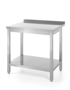 Wall work table with shelf bolted 800 mm (depth 600)
