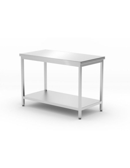 Table centrale avec étagère vissée 1200 mm (prof. 600)