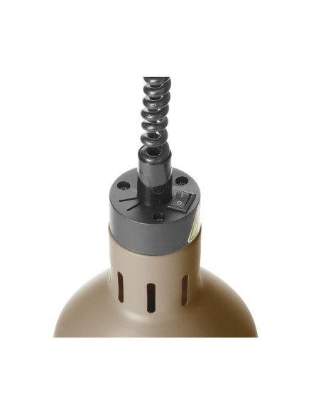 Lampe chauffante réglable cylindrique (noir)