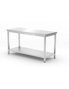 Central work table with shelf bolted 1600 mm (depth 600)