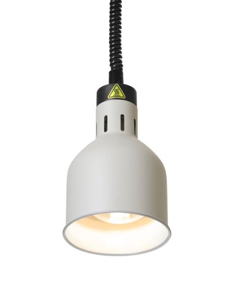 Lampe chauffante réglable cylindrique (blanc)