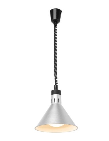 Lampe chauffante réglable conique (inox)