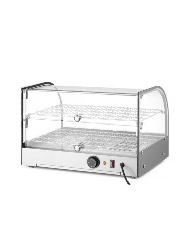 Vitrine chauffante de table 2 niveaux