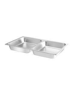 GN 1/1 pan for chafing dish 2 compartments 2