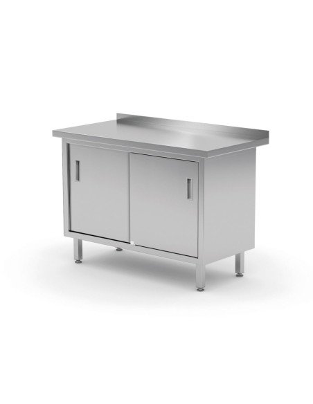 Wall table with sliding-door cabinet welded 1800 mm