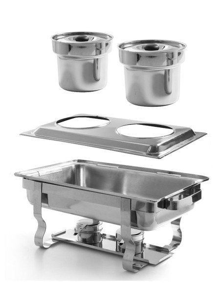 Standaard voor 2 bain-marie bakken