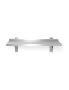 Adjustable wall shelf single with 2 brackets