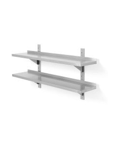 Étagère murale double réglable 1200 mm (2 supports)