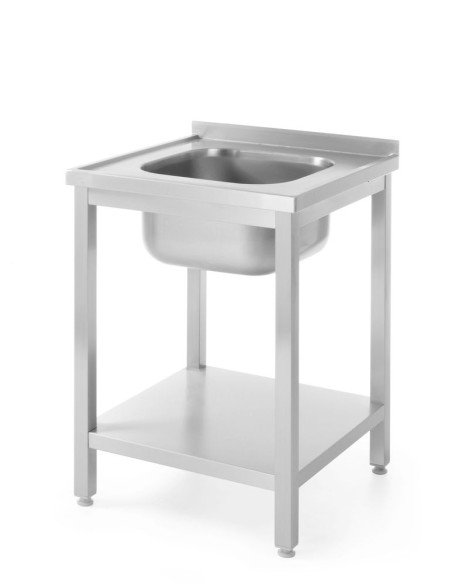 Sink table with shelf bolted (depth 600)