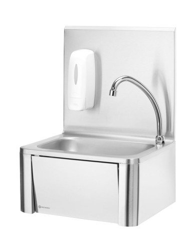 Kitchen sink with knee-operated faucet HENDI 810309