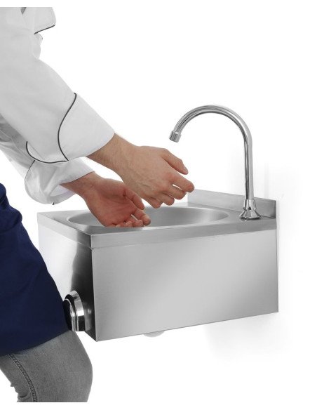 Wasbak met kniebediening Ø360 HENDI 810316
